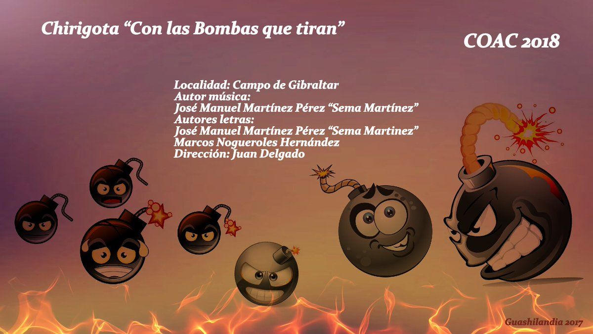 Con las bombas que tiran Con las bombas que tiran